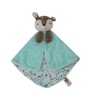 Bass Pro Shop Fawn Deer Lovey Security Baby Blanket Soother Plush mint Green 11"